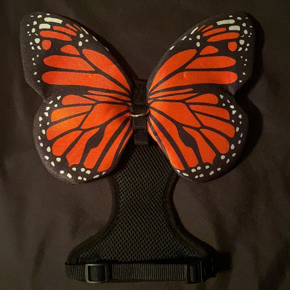 Butterfly Dog PET HARNESS Costume Fits Girths Up to 17" NWOT
